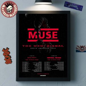 Muse The WOW Signal North American Tour 2026 Schedule Dates Home Decor Poster Canvas