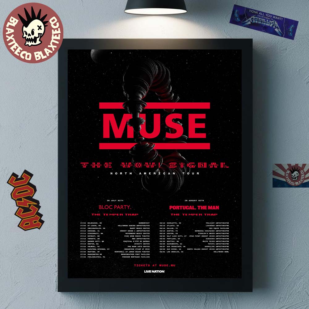 Muse The WOW Signal North American Tour 2026 Schedule Dates Home Decor Poster Canvas Muse The WOW Signal North American Tour 2026 Schedule Dates Home Decor Poster Canvas