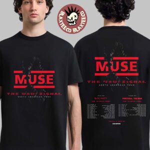 Muse The WOW Signal North American Tour 2026 Schedule Dates Two Sided T-Shirt