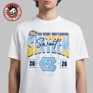 North Carolina Tar Heels Women’s Basketball 2026 NCAA March Madness Sweet 16 T-Shirt