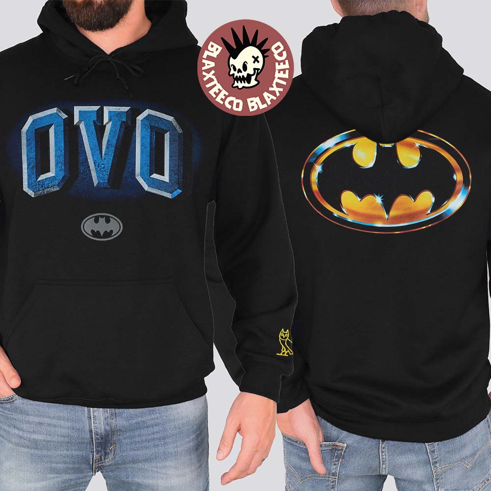 OVO X Batman 1989 Arch Logo Hoodie OVO X Batman 1989 Arch Logo Hoodie