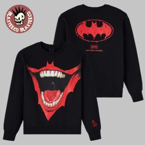 OVO X Batman X The Joker Last Ones Laughing Bat Smile Crewneck Sweatshirt