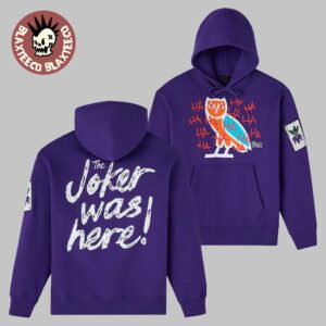 OVO X The Joker Defaced The Joker Was Here Hoodie