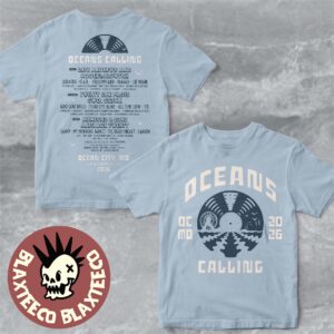 Oceans Calling 2026 Festival Merch In Ocean City Maryland From September 25 To 27 2026 Record Lineup T-Shirt