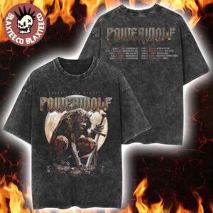 Powerwolf European Summer 2026 Tour Schedule Dates Vintage Washed Tee