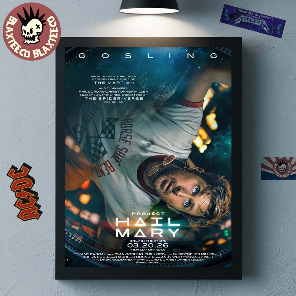 Project Hail Mary Starring Ryan Gosling In Phil Lord And Chris Miller In Theaters On March 20 2026 Poster Canvas Project Hail Mary Starring Ryan Gosling In Phil Lord And Chris Miller In Theaters On March 20 2026 Poster Canvas