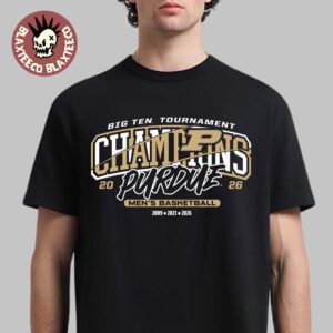 Purdue Boilermakers 2026 Big Ten Men’s Basketball Tournament Champions Banner T-Shirt