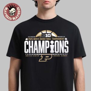 Purdue Boilermakers 2026 Big Ten Men’s Basketball Tournament Champions Locker Room T-Shirt