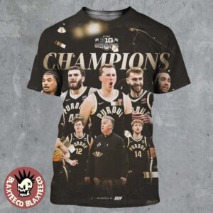 Purdue Boilermakers Men’s Basketball 2026 Big Ten Tournament Champions All Over Print Shirt