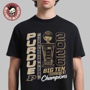 Purdue Boilermakers Men’s Basketball 2026 Big Ten Tournament Champions Trophy T-Shirt