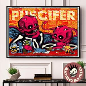 Puscifer Dallas Texas 2026 Venue Poster At Music Hall At Fair Park On March 25 2026 Normal Isn’t’ North American Tour Poster Canvas