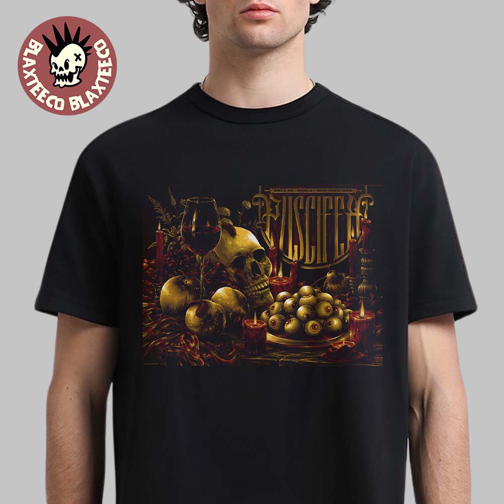 Puscifer Phoenix Arizona 2026 Gig Poster For Show At Arizona Financial Theatre On March 21 2026 T-Shirt Puscifer Phoenix Arizona 2026 Gig Poster For Show At Arizona Financial Theatre On March 21 2026 T-Shirt