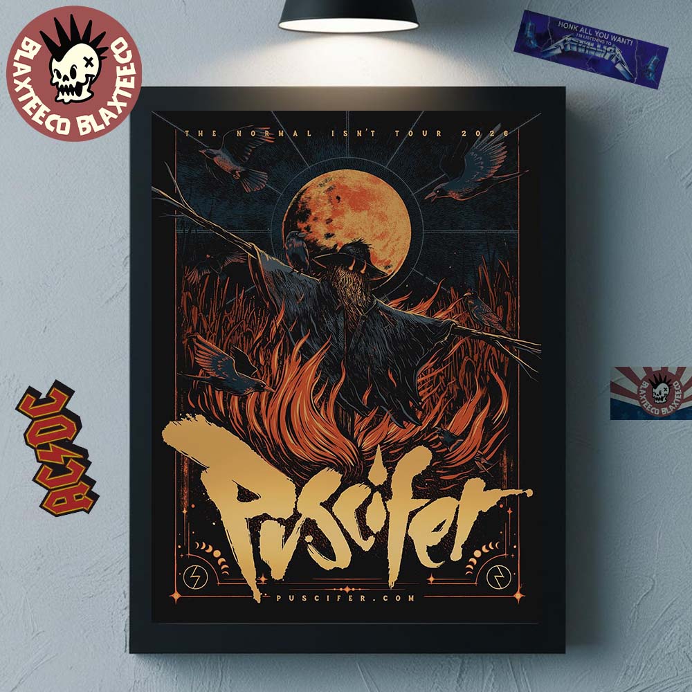 Puscifer The Normal Isn't Tour 2026 VIP Poster The Scarecrow Art Home Decor Poster Canvas Puscifer The Normal Isn't Tour 2026 VIP Poster The Scarecrow Art Home Decor Poster Canvas
