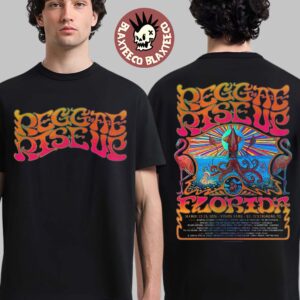 Reggae Rise Up Florida Festival 2026 Official Venue Poster At Vinoy Park In St Petersburg Florida On March 12-25 2026 Two Sided T-Shirt