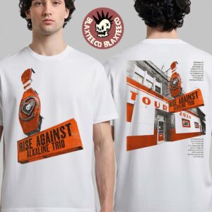 Rise Against With Alkaline Trio North America Tour 2026 Schedule Dates Two Sided T-Shirt