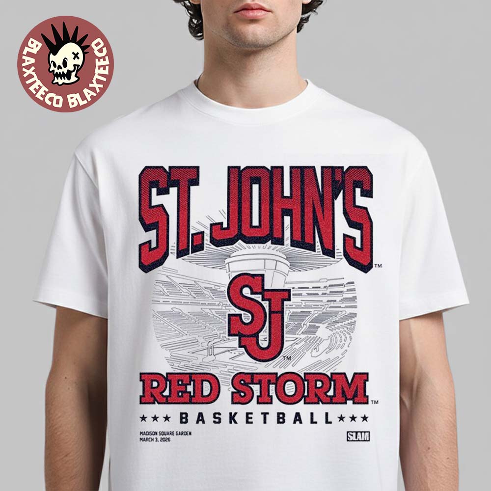 SLAM Night at Madison Square Garden X St John's Red Storm Basketball On March 3 2026 Exclusive T-Shirt SLAM Night at Madison Square Garden X St John's Red Storm Basketball On March 3 2026 Exclusive T-Shirt