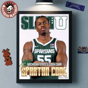 SLAMU Michigan State Spartans Coen Carr The Spartan Code Magazine Cover Home Decor Poster Canvas