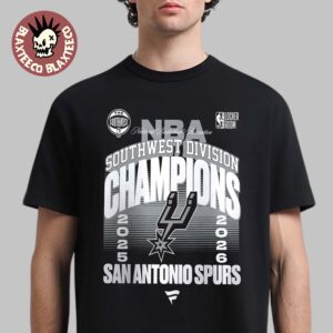 San Antonio Spurs Black 2026 NBA Southwest Division Champions Locker Room T-Shirt