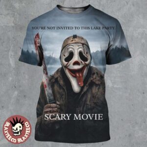 Scary Movie 6 Funny Michael Myers You’re Not Invited To This Lake Party Variant All Over Print Shirt