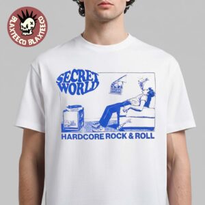 Secret World X Drain Headline Is Your Friend Tour 2026 Merch Dallas Texas At Ferris Wheelers On March 19 2026 Hardcore Rock And Roll T-Shirt