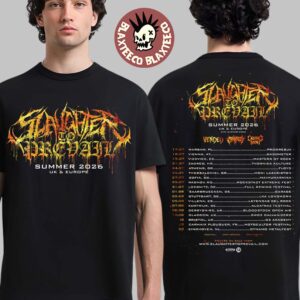 Slaughter To Prevail Summer 2026 UK And Europe Tour Schedule Dates Two Sided T-Shirt