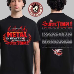 Sonic Temple 2026 Festival Merch In Columbus Ohio At Art And Music Festival On May 14 -17 2026 Metal Heaven T-Shirt