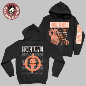 Sonic Temple 2026 Festival Merch In Columbus Ohio At Art And Music Festival On May 14 -17 2026 Patchwork Hoodie