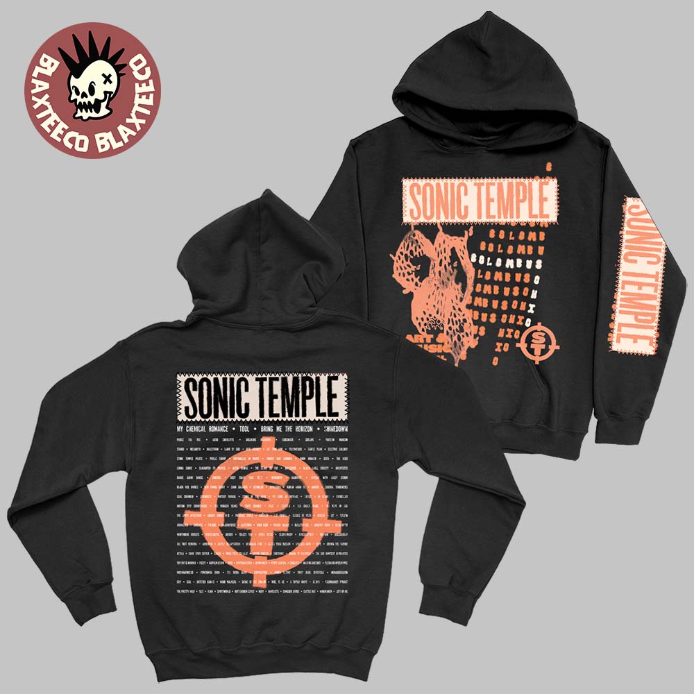 Sonic Temple 2026 Festival Merch In Columbus Ohio At Art And Music Festival On May 14 -17 2026 Patchwork Hoodie Sonic Temple 2026 Festival Merch In Columbus Ohio At Art And Music Festival On May 14 -17 2026 Patchwork Hoodie