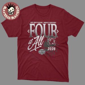 South Carolina Gamecocks Women’s Basketball 2026 NCAA Final Four Zone Move Four It All T-Shirt