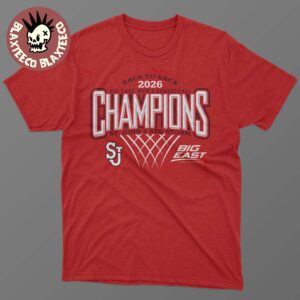 St John’s Red Storm Men’s Basketball 2026 Big East Regular Season Champions Red T-Shirt