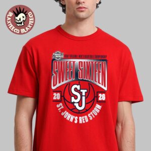 St. John’s Red Storm Men’s Basketball 2026 NCAA March Madness Sweet 16 First Time Since 1999 T-Shirt