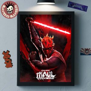 Star Wars Maul Shadow Lord Darth Maul Character Poster Canvas For Home Decor