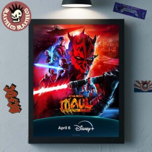 Star Wars Maul Shadow Lord Official Poster On Disney Plus On April 6 2026 Home Decor Poster Canvas