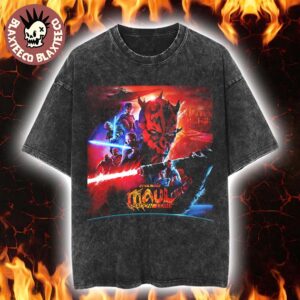 Star Wars Maul Shadow Lord Official Poster On Disney Plus On April 6 2026 Vintage Washed Tee