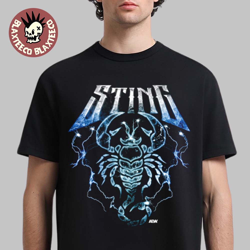 Sting AEW The Icon Lightning Scorpion T-Shirt Sting AEW The Icon Lightning Scorpion T-Shirt