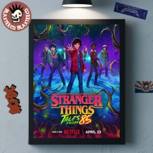 Stranger Things Tales From 85 New Official Poster On Netflix April 23 2026 Home Decor Poster Canvas