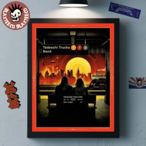 Tedeschi Trucks Band New York 2026 Week 1 Poster At Beacon Theatre On March 10 11 13 14 2026 Home Decor Poster Canvas