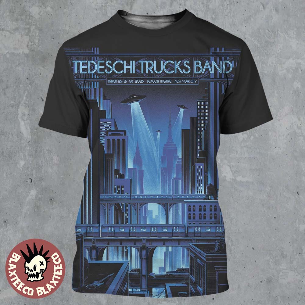 Tedeschi Trucks Band New York 2026 Week 3 Poster At Beacon Theatre On March 25 27 And 28 2026 All Over Print Shirt Tedeschi Trucks Band New York 2026 Week 3 Poster At Beacon Theatre On March 25 27 And 28 2026 All Over Print Shirt