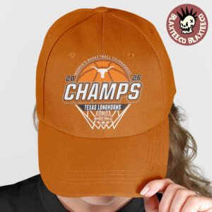 Texas Longhorns Women’s Basketball 2026 SEC Tournament Champions Locker Room Orange Cap Hat Snapback
