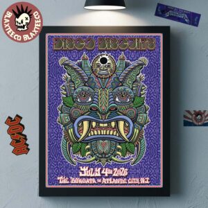 The Disco Biscuits Atlantic City New Jersey 2026 Venue Poster At The Borgata On July 4 2026 Home Decor Poster Canvas