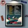 The Growlers North America Tour 2026 Schedule Dates Skeleton Laser Rainbow Eyes Art Home Decor Poster Canvas