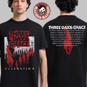 Three Days Grace Alienation 2026 Tour North America Merch Album Cover Art T-Shirt