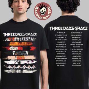Three Days Grace Alienation 2026 Tour North America Merch Album Stripe T-Shirt
