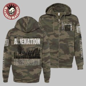 Three Days Grace Alienation 2026 Tour North America Merch Camo Hoodie