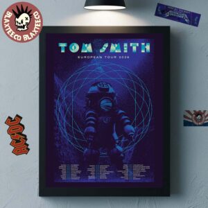 Tom Smith European Tour 2026 Schedule Tour Dates Home Decor Poster Canvas