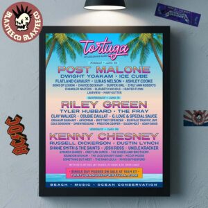 Tortuga Festival 2026 Full Lineup In Fort Lauderdale Florida At Lauderdale Beach From April 10 To 12 2026 Home Decor Poster Canvas