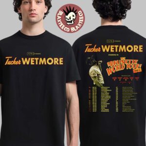 Tucker Wetmore The Brunette World Tour Part 2 2026 North America Schedule Dates Two Sided T-Shirt