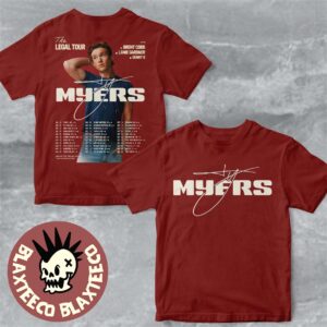 Ty Myers The Legal Tour 2026 North America City Dates T-Shirt