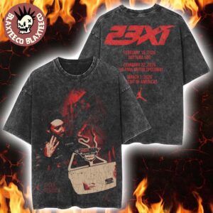 Tyler Reddick Straight Talk Wireless 500 Jordan Brand 23XI Racing Promo Vintage Washed T-Shirt