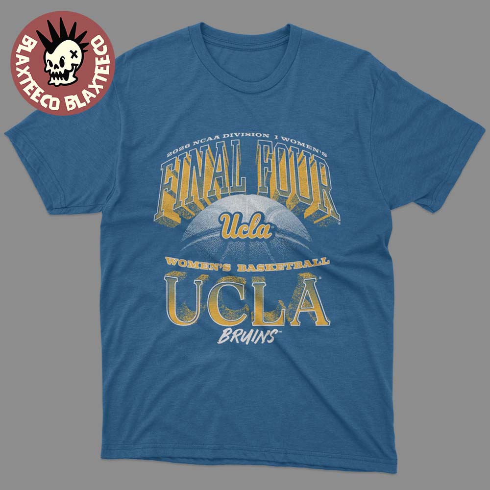 UCLA Bruins 2026 NCAA D1 Women's Basketball Final Four Highlight Blue T-Shirt UCLA Bruins 2026 NCAA D1 Women's Basketball Final Four Highlight Blue T-Shirt